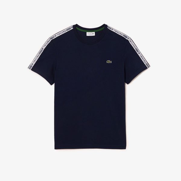 Lacoste (Men's navy regular fit logo stripe t-shirt)