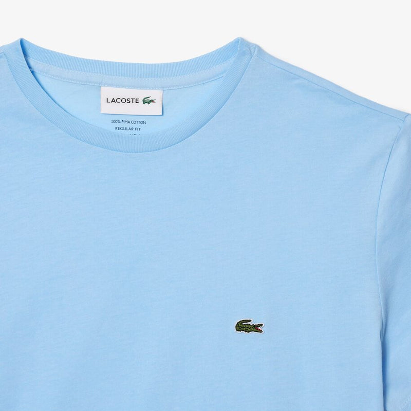 Lacoste (Men's Crew Neck Pima Cotton Jersey Blue T-Shirt)