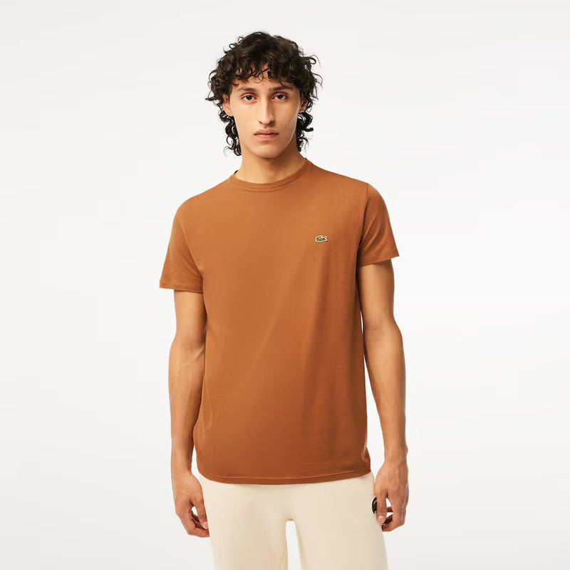 Lacoste (Men's Crew Neck Pima Cotton Jersey Light brown T-Shirt)