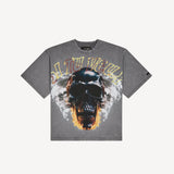 Si Tu Veux Denim Le Monde Graphic T-Shirt – Charcoal Gray Wash