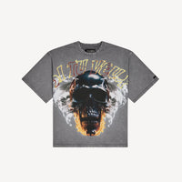 Si Tu Veux Denim Le Monde Graphic T-Shirt – Charcoal Gray Wash