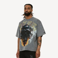 Si Tu Veux Denim Le Monde Graphic T-Shirt – Charcoal Gray Wash