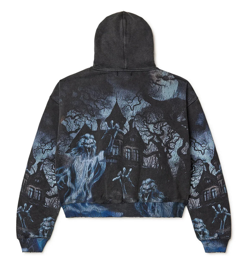 Vale Forever Midnight Garden Zip Up Hoodie Black