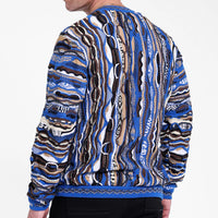 Coogi Australia Vegas Crewneck Sweater Blue Multi