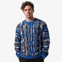 Coogi Australia Vegas Crewneck Sweater Blue Multi