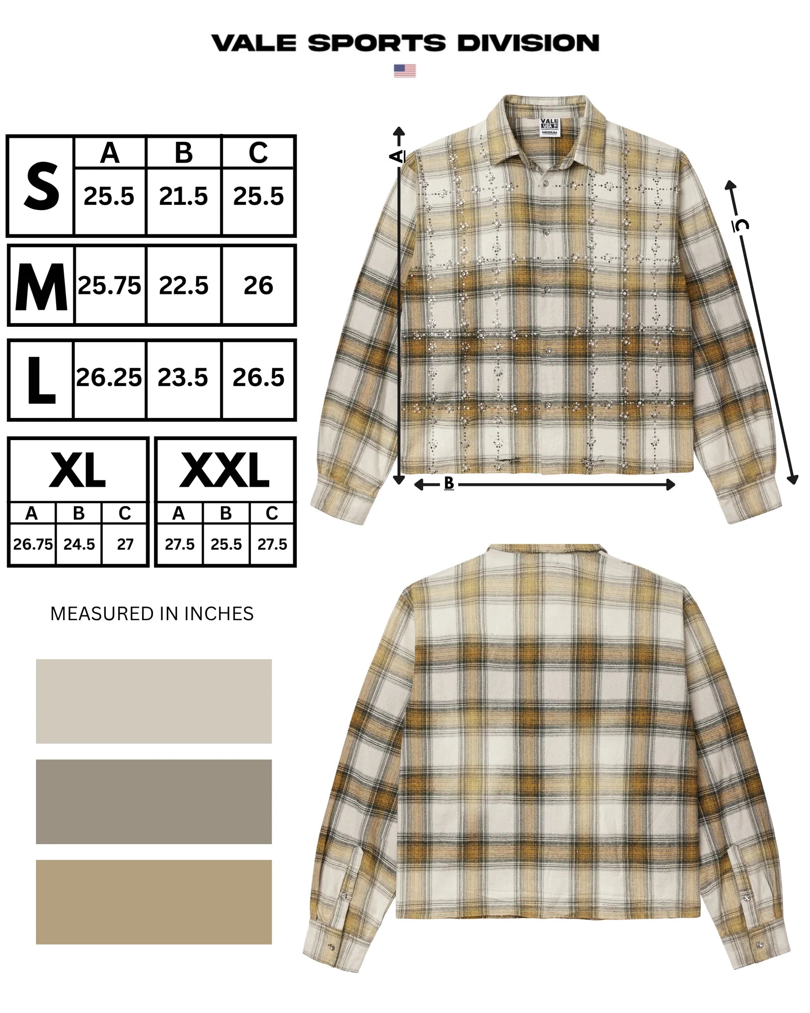 Vale Forever Flannel Wheat / Brown