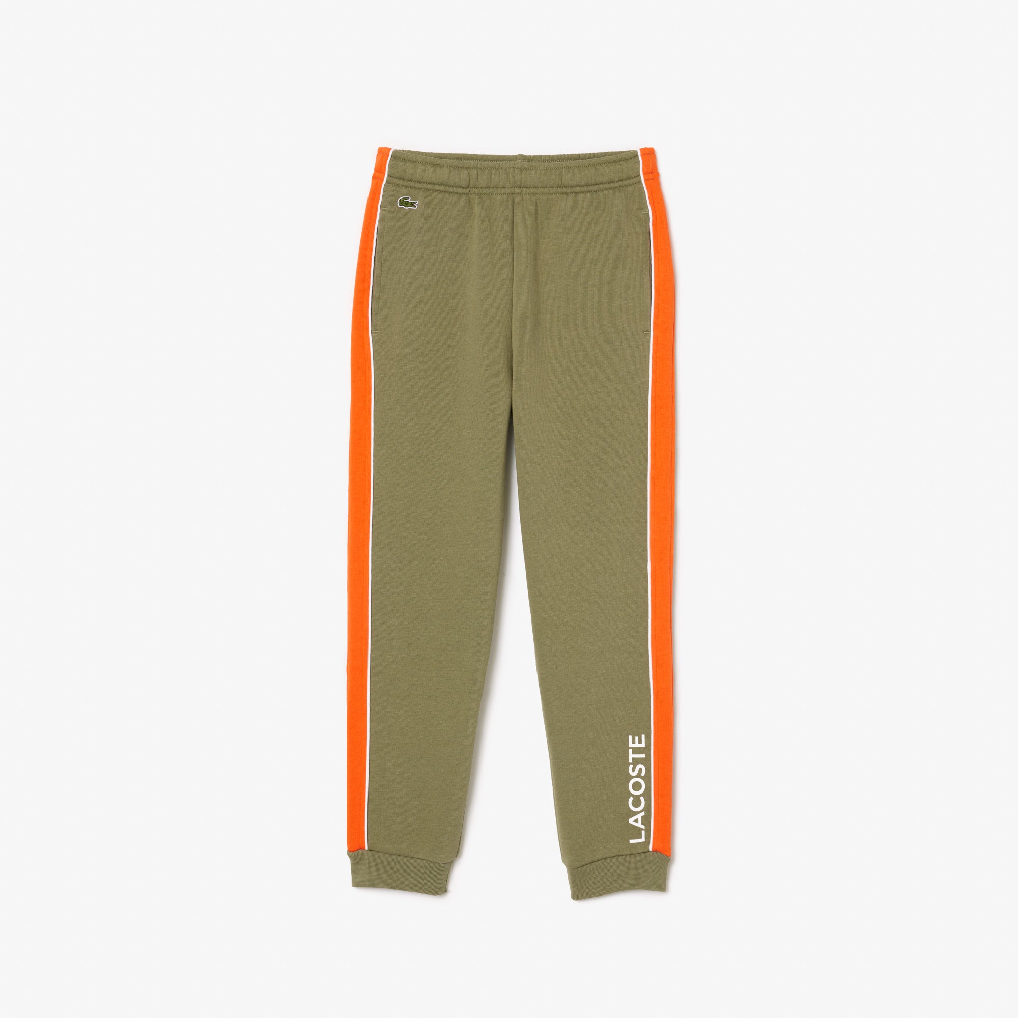 Lacoste kids khaki green/ orange jogging set