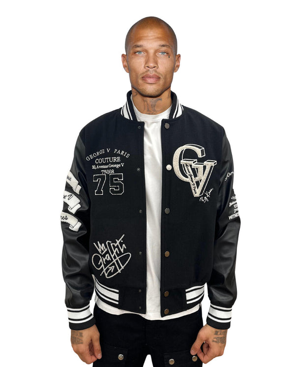 Avenue George (Black 'Gv Signature' Varsity jacket)