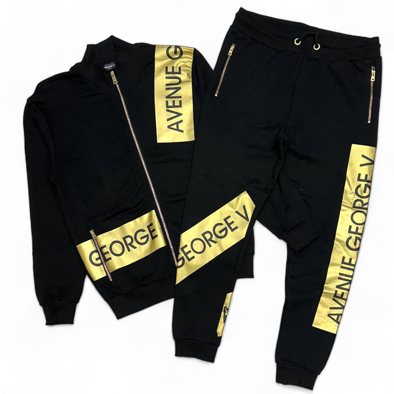 Avenue George (Black/ gold jogging set)