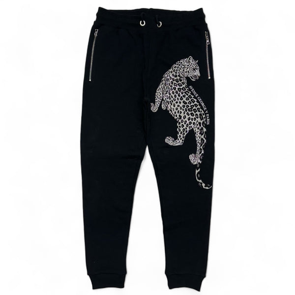 Avenue George (Black/Sliver cheetah sweat pant)