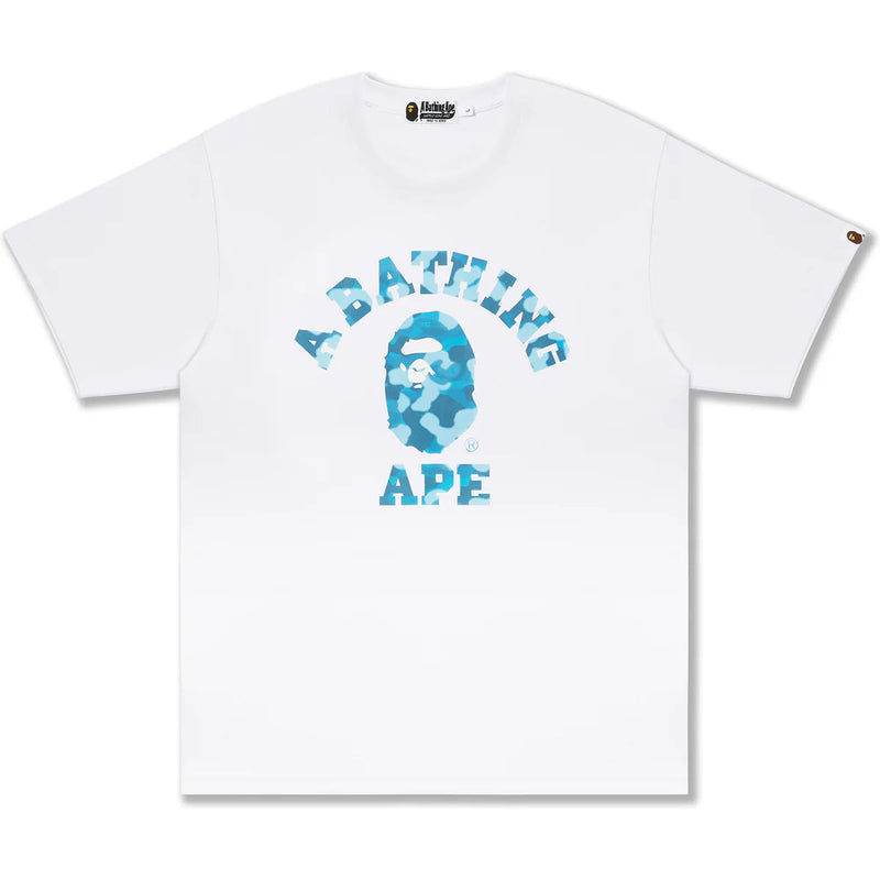 Bape (Men's White Radiation Camo College Tee)