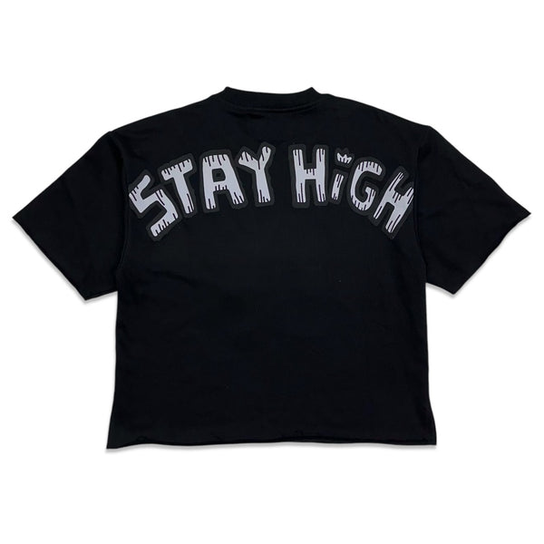 Bkys black stay high cropped t-shirt