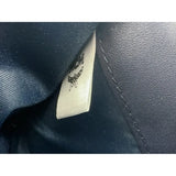 MCM Chain Wallet Leather Crossbody Bag Dark Navy Blue