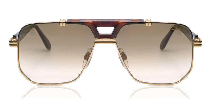 Cazal 990 Tortoise Gold Sunglasses (Color: 003) – Featuring a bold and sophisticated design, these sunglasses come with a tortoise frame, gold accents, and gradient lenses. The combination of angular shapes and premium materials offers both elegance and durability, making these a standout accessory for any occasion.