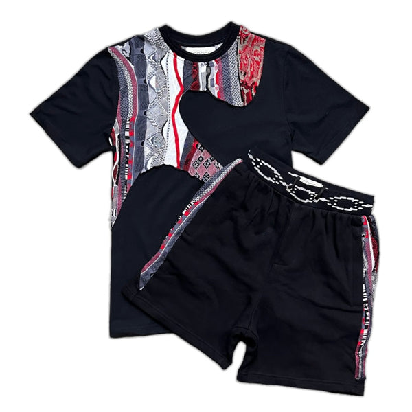 coogi australia (Black sweater piece short set)