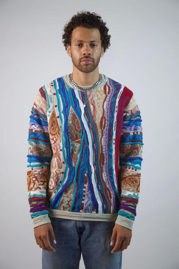 Coogi Australia (blue multicolor Nerang crewneck sweater)