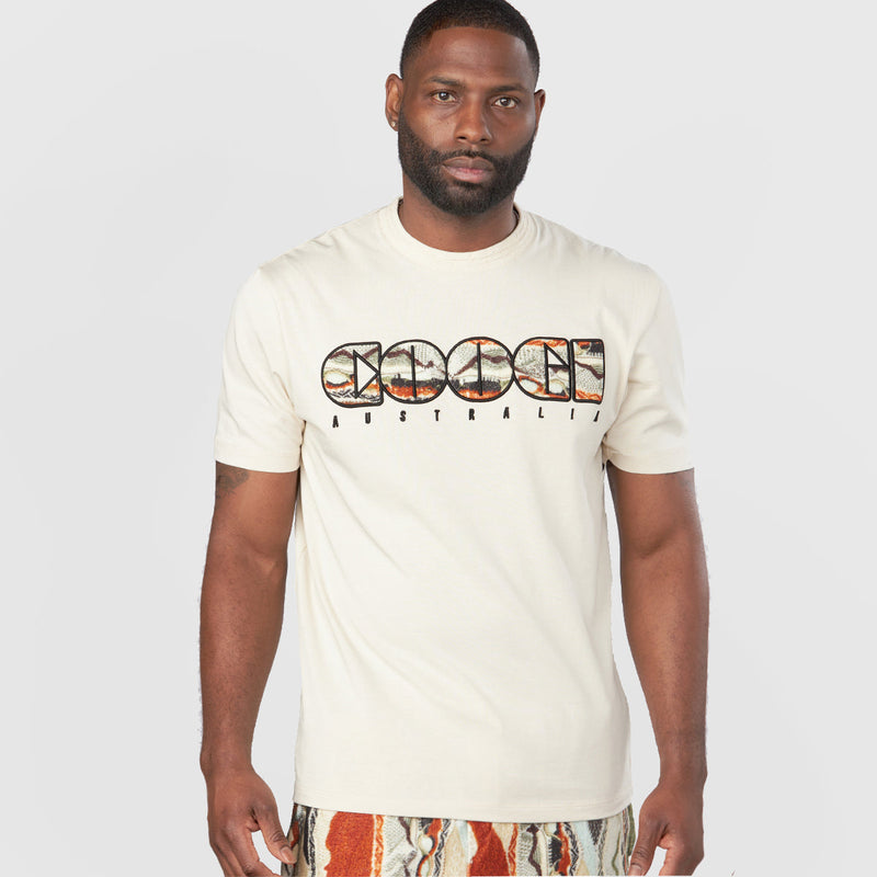 Coogi Australia (Block logo t-shirt in buff)