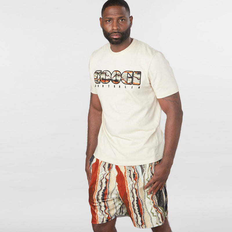 Coogi Australia (Block logo t-shirt in buff)