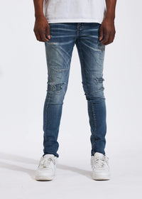 Crysp denim (atlantic indigio stitch jean -208)