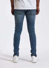 Crysp denim (atlantic indigio stitch jean -208)