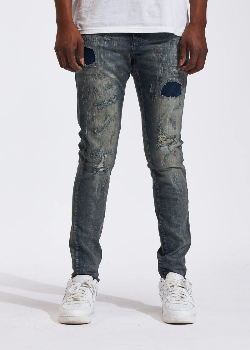 Crysp denim (atlantic stone stitch jean-210)