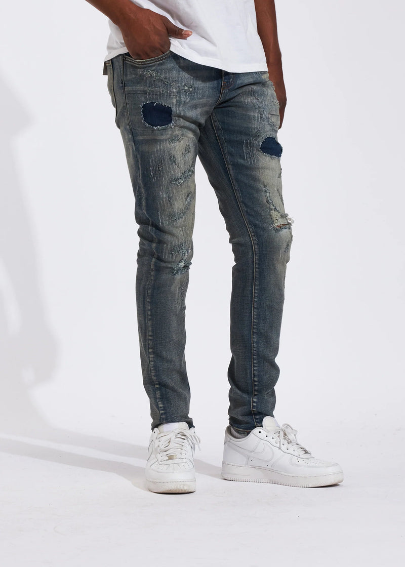 Crysp denim (atlantic stone stitch jean-210)