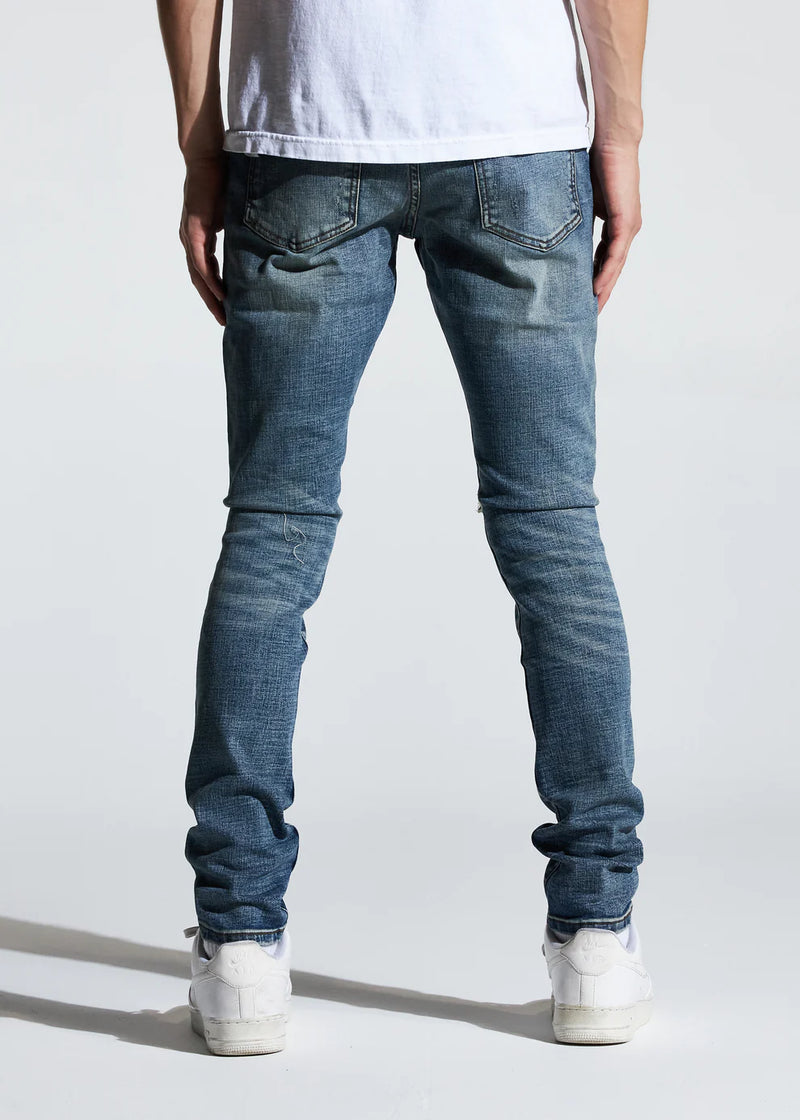 Crysp Denim (Blue Distressed Kasey Denim Jean -128)