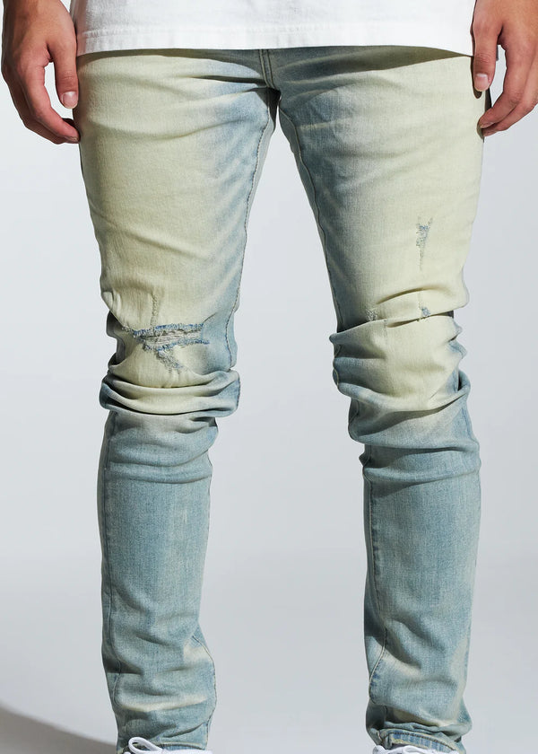 Crysp denim (light sand atlantic cut jean -27)