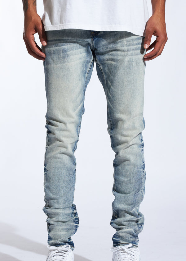 Crysp Denim (Light Stone Sky Wash Denim Jean -015)