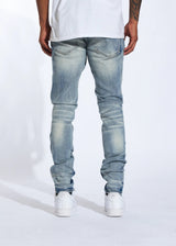 Crysp Denim (Light Stone Sky Wash Denim Jean -015)