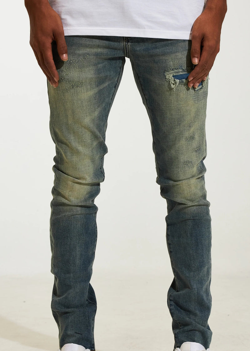 crysp denim (sand stitch atlantic jean -205)