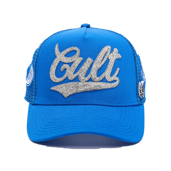 Cult of Individuality Paisley Logo Mesh Trucker Hat - Royal Blue