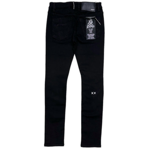 Cult of individuality (Black Ink "Rocker Slim" Premium Stretch stitch jean)