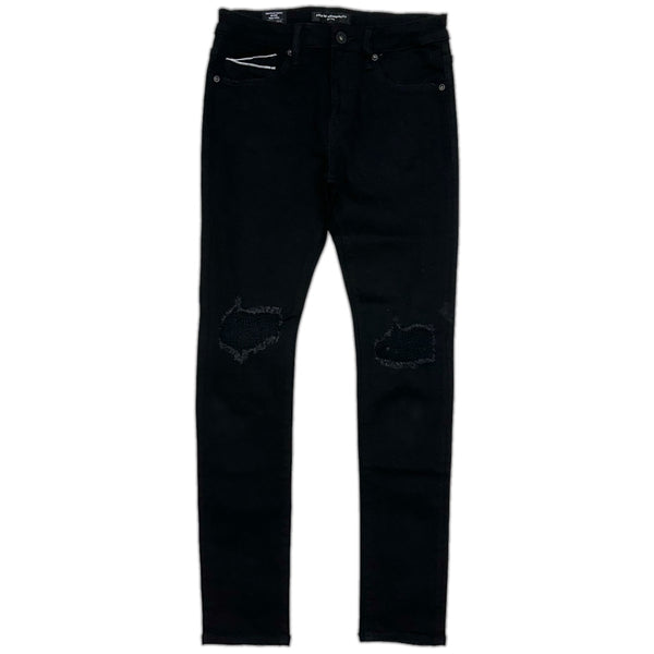 Cult of individuality (Black Ink "Rocker Slim" Premium Stretch stitch jean)