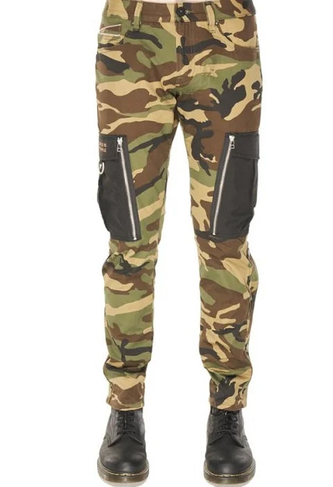 Cult of individuality (camo rocker cargo rigid  jean)