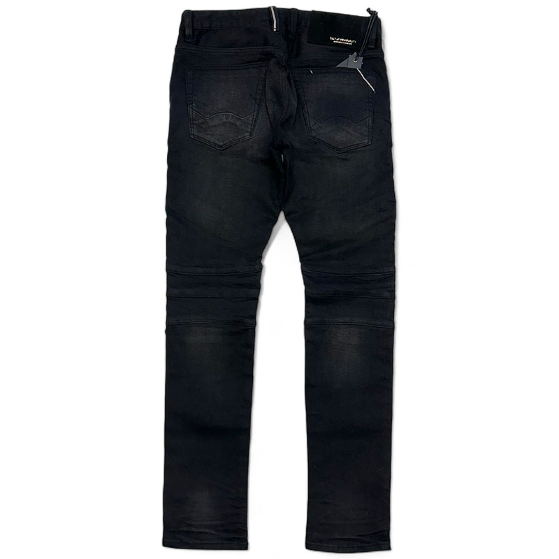 Cult Of Individuality (Vintage Black "Rocker Moto" Stretch Jean)