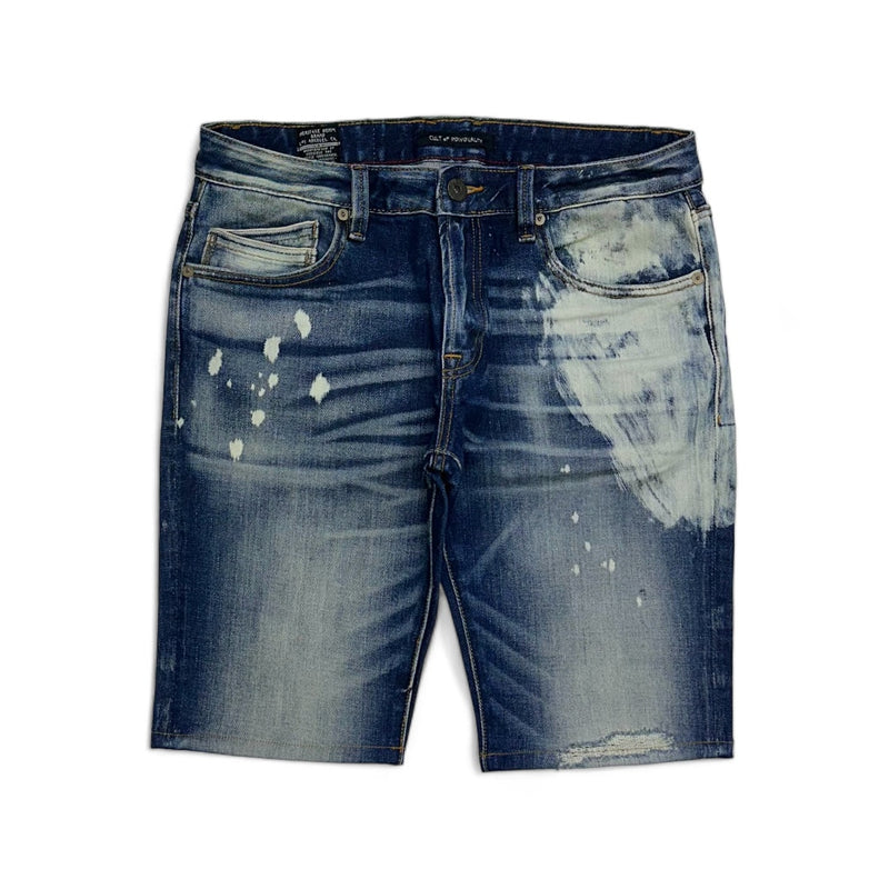 Cult of individuality (Blue wosley rocker slim denim short)