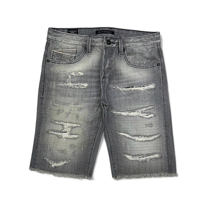 Cult of individuality (grey este rebel denim short)