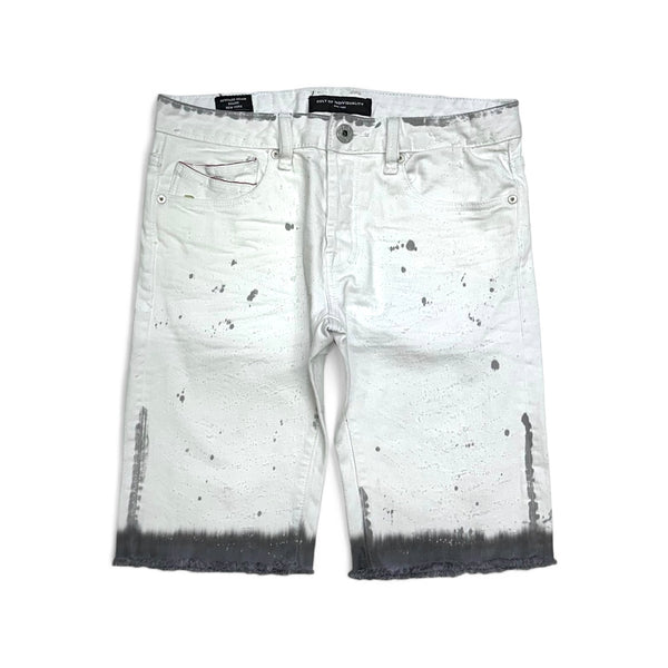 Cult of individuality (white/grey benton rebel denim short)