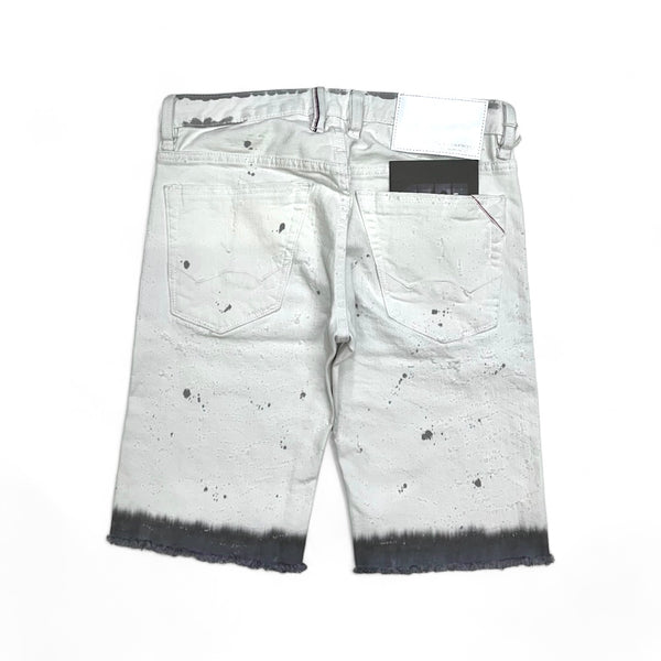 Cult of individuality (white/grey benton rebel denim short)