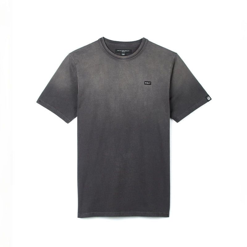 Cult of individuality (Vint charcoal "Shimuchan logo short sleeve crewneck t-shirt)