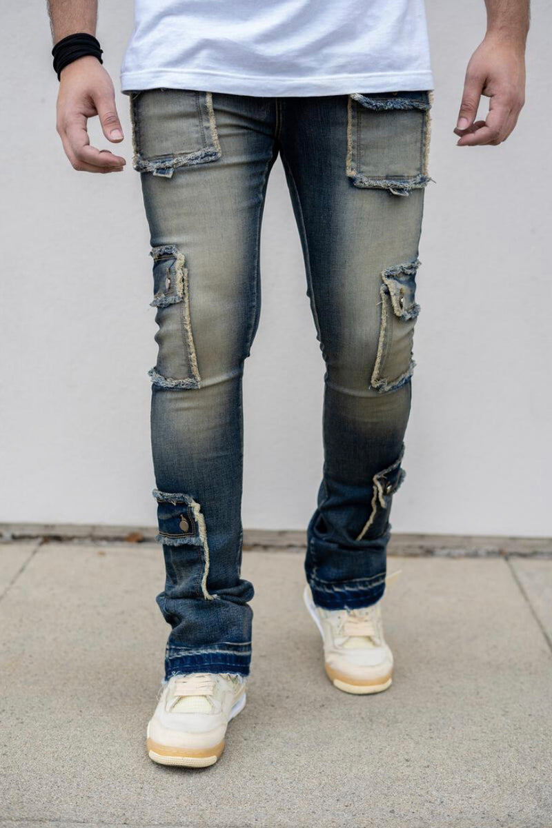 Damati denim (blue vintage skinny stacked jean)