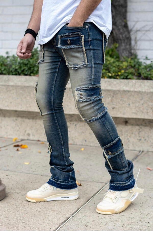 Damati denim (blue vintage skinny stacked jean)