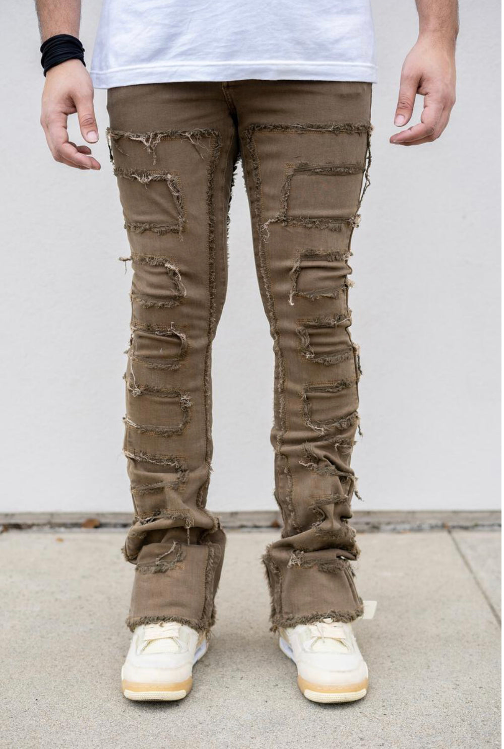 Damati denim (Brown Wash Stacked Jean)