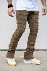 Damati denim (Brown Wash Stacked Jean)