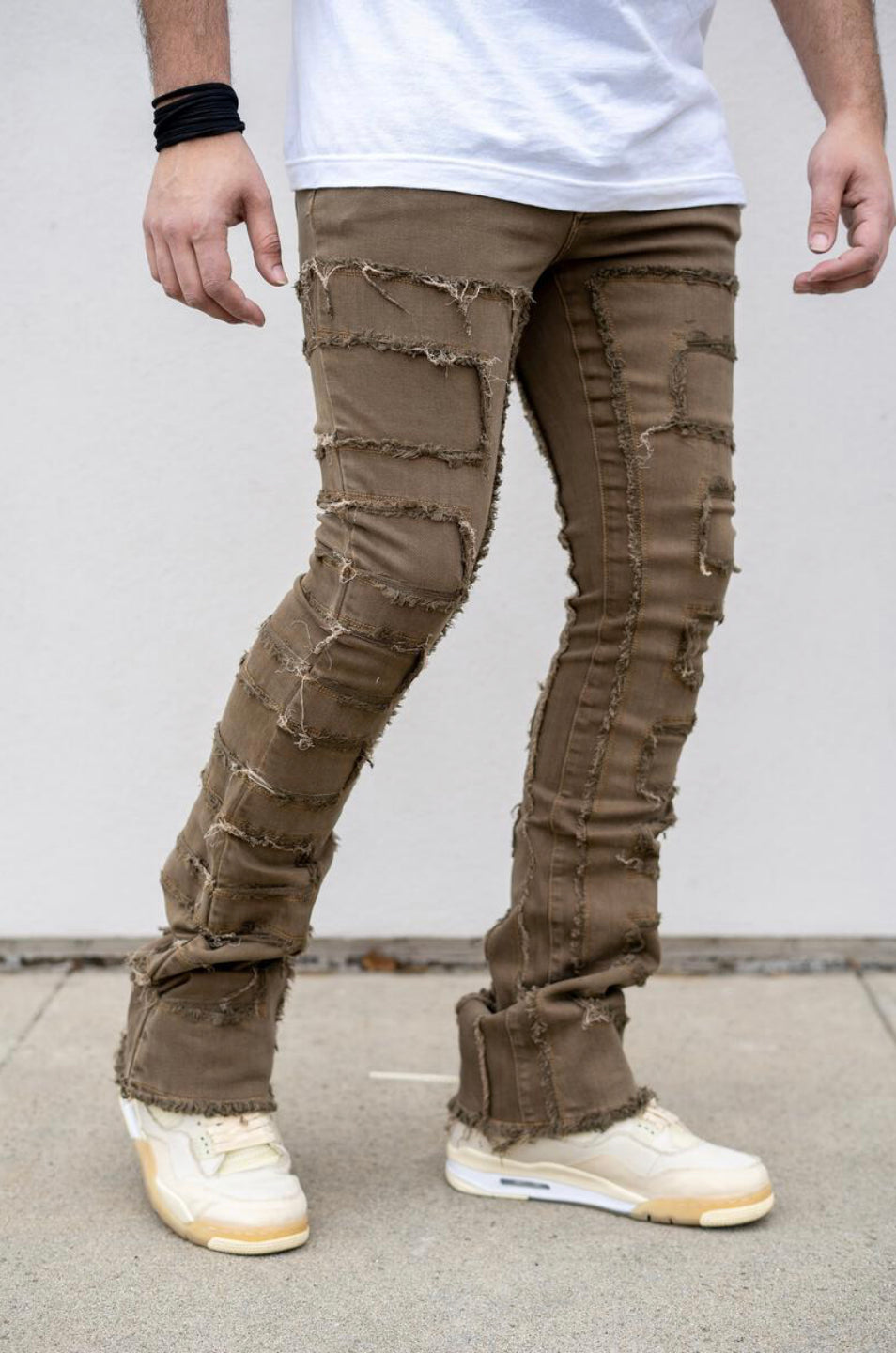 Damati denim (Brown Wash Stacked Jean)