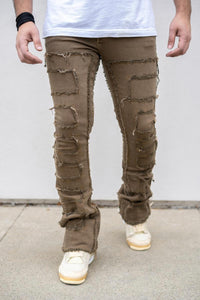 Damati denim (Brown Wash Stacked Jean)