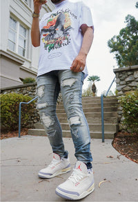 Damati denim (tan blue Astoria jean -19)