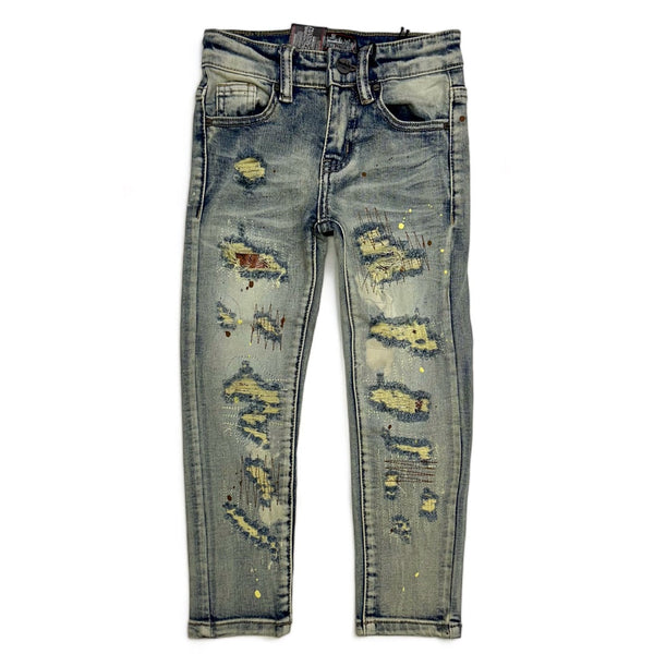 Denimicity (kids blue bleach vintage/ brown jean)