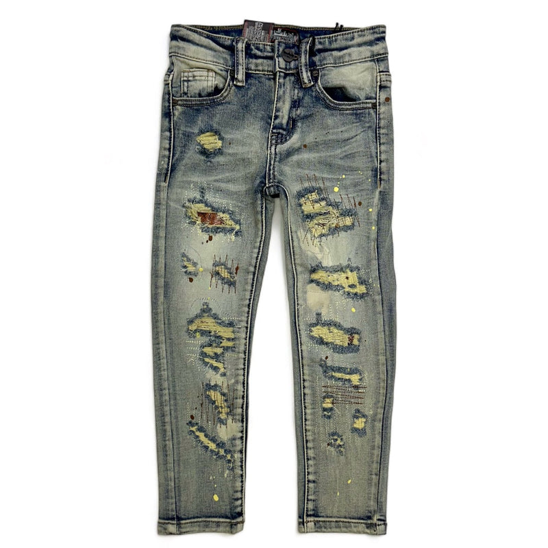 Denimicity (kids blue bleach vintage/ brown jean)